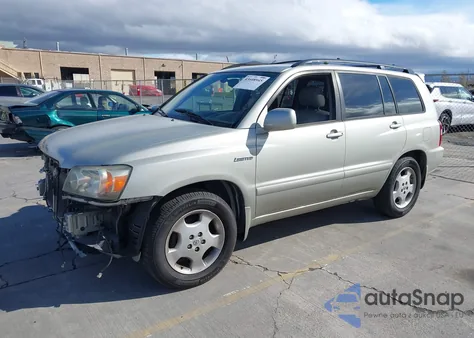 2005 Toyota Highlander Limited V6 from USA, damaged, VIN JTEDP21A750079086